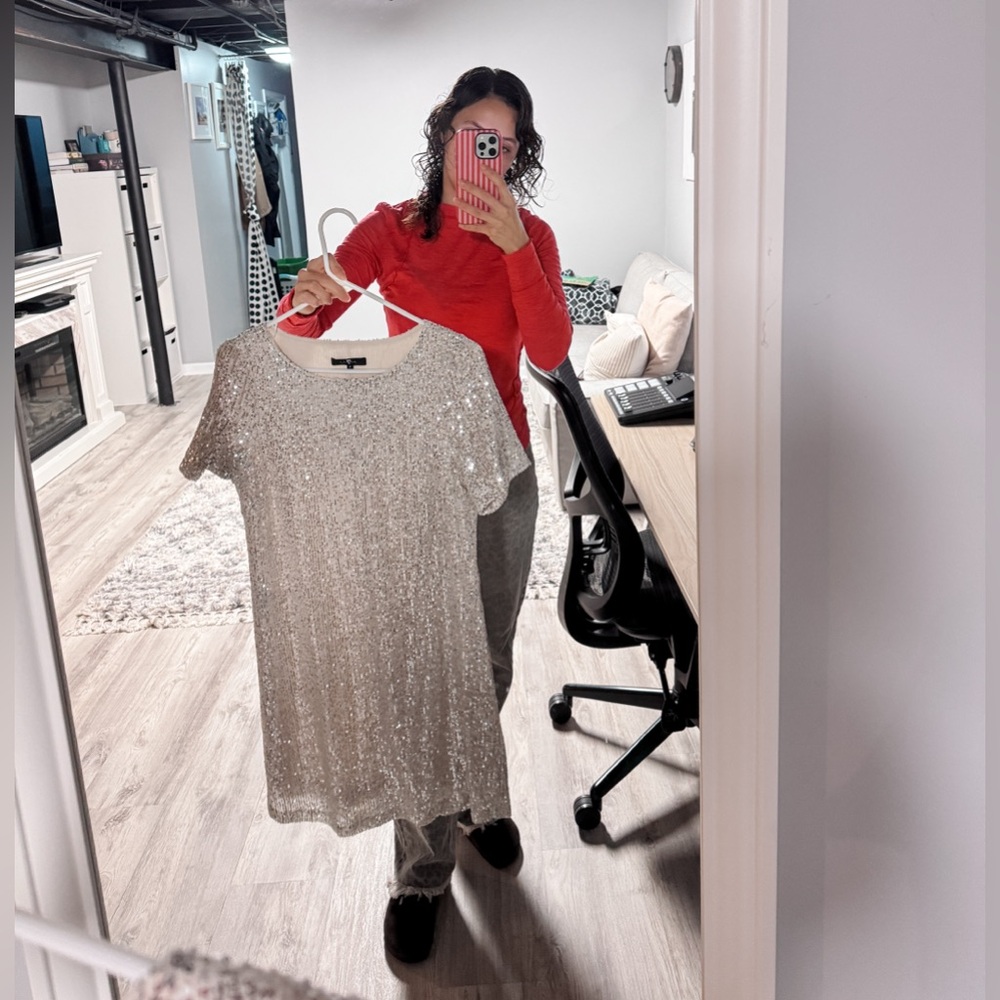 7 For All Mankind Sparkling Sequin dress